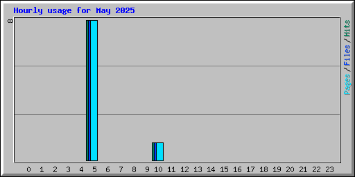 Hourly usage for May 2025