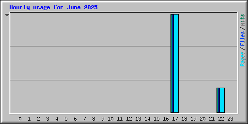 Hourly usage for June 2025
